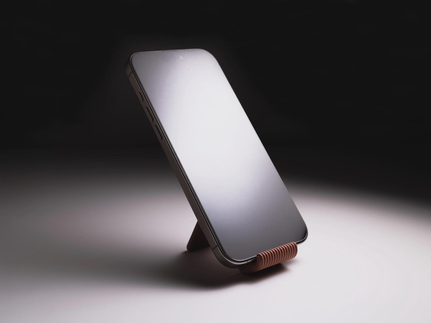 Compact Phone Stand | Mini Travel Smartphone Stand | Minimalist Ribbed Desk Stand | Portable Tablet Holder Gift