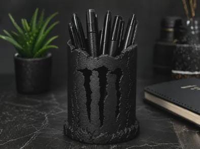 Monster Pen Holder – Cute Desk Organizer for Pens & Pencils | Fun Office Decor