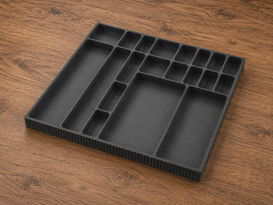Parts Organizer Tray | Multi-Compartment Screw Tray | Phone Repair Tool | Electronics Workbench Organizer | Screws & Components Holder
