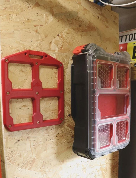 Support de montage modulaire pour rangement | Compatible avec les systèmes d'outils de type Packout | Montage mural/véhicule