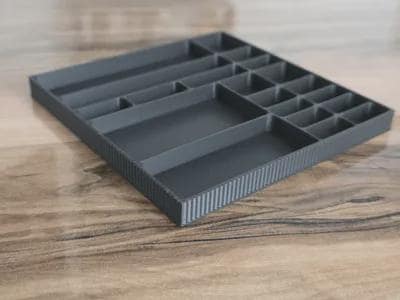 Parts Organizer Tray | Multi-Compartment Screw Tray | Phone Repair Tool | Electronics Workbench Organizer | Screws & Components Holder