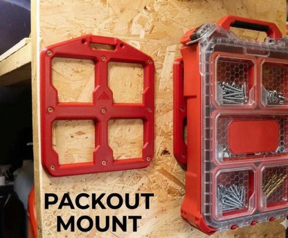 Modular Storage Mounting Bracket | Compatible with Packout-Style Tool Systems | Wall/Van Mount