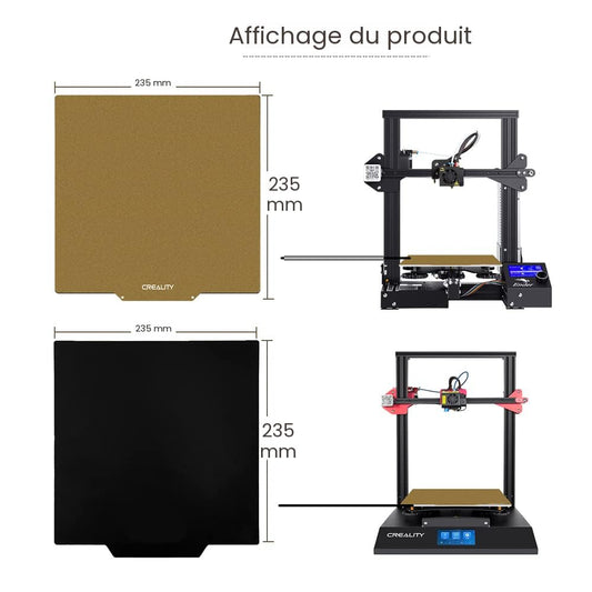 Plaque de Lit Magnetique PEI Texturise (235x235mm)