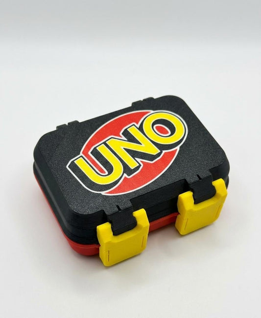 Card Case For UNO| Snap-Lock Storage Box for Standard Card Games | Durable Travel Card Holder | Fits Uno-Size Decks