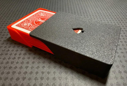 Sliding Card Box | Playing Card Storage Case | Deck Holder with Snap-Fit Lid | Card Game Accessory