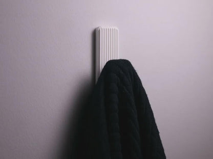 Modern Wall Hook | Minimalist Coat Hanger & Towel Hook | Sturdy Bag  Robe Hook | No Drill Install Option