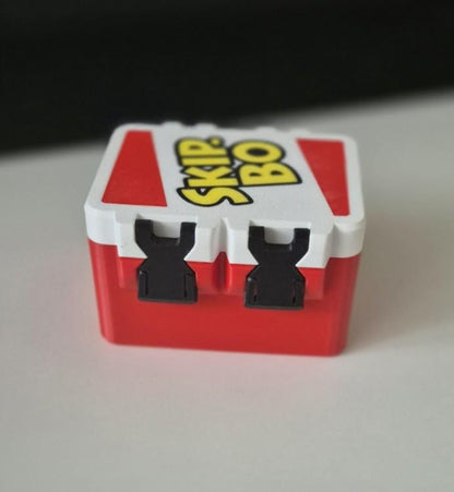 Card Storage Box For Skip Bo| Snap-Lock Case for Sequencing Card Games | Durable Travel Card Holder