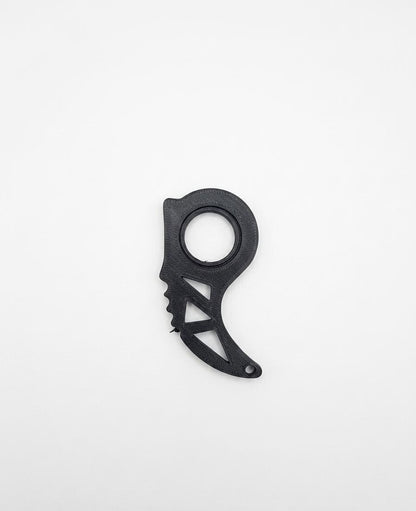 Karambit Fidget Spinner Keychain | Stress Relief Toy | No Bearings Needed | Blunt Plastic Novelty Gift