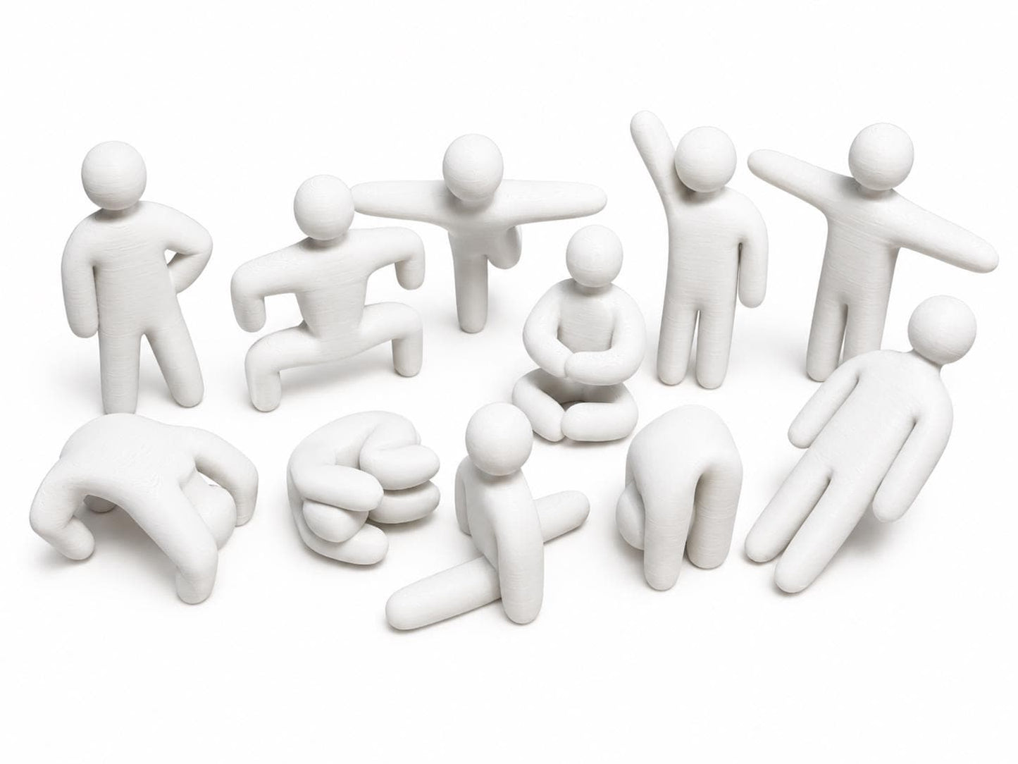 Mecha Chameleon Set | 11 Poses Paintable Figures | DIY Collectible Hide-and-Seek | Gamer Desk Decor |