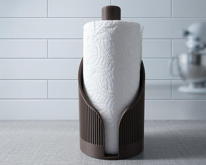 Japandi Paper Towel Holder | Minimalist Kitchen Roll Stand | Modern Countertop Organizer