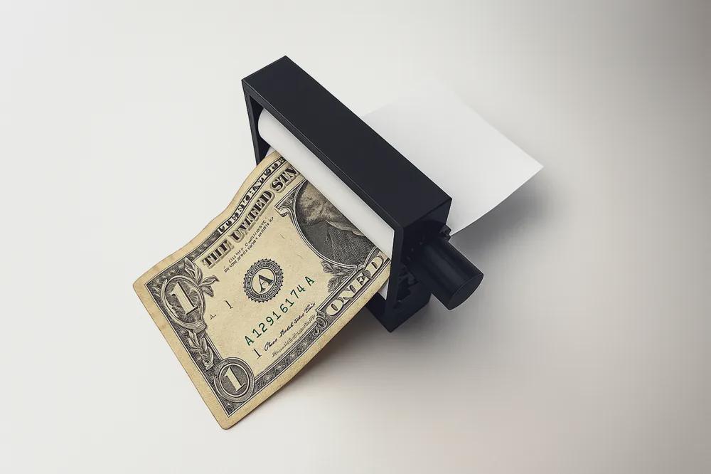 Magic Money Printer | Optical Illusion Desk Toy | Fun Mechanical Novelty Gift