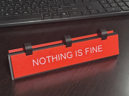 Funny Office Desk Sign | Flip Through 16 Sarcastic Phrases | Sarcastic Nameplate | Coworker Gift | Funny Boss Gift