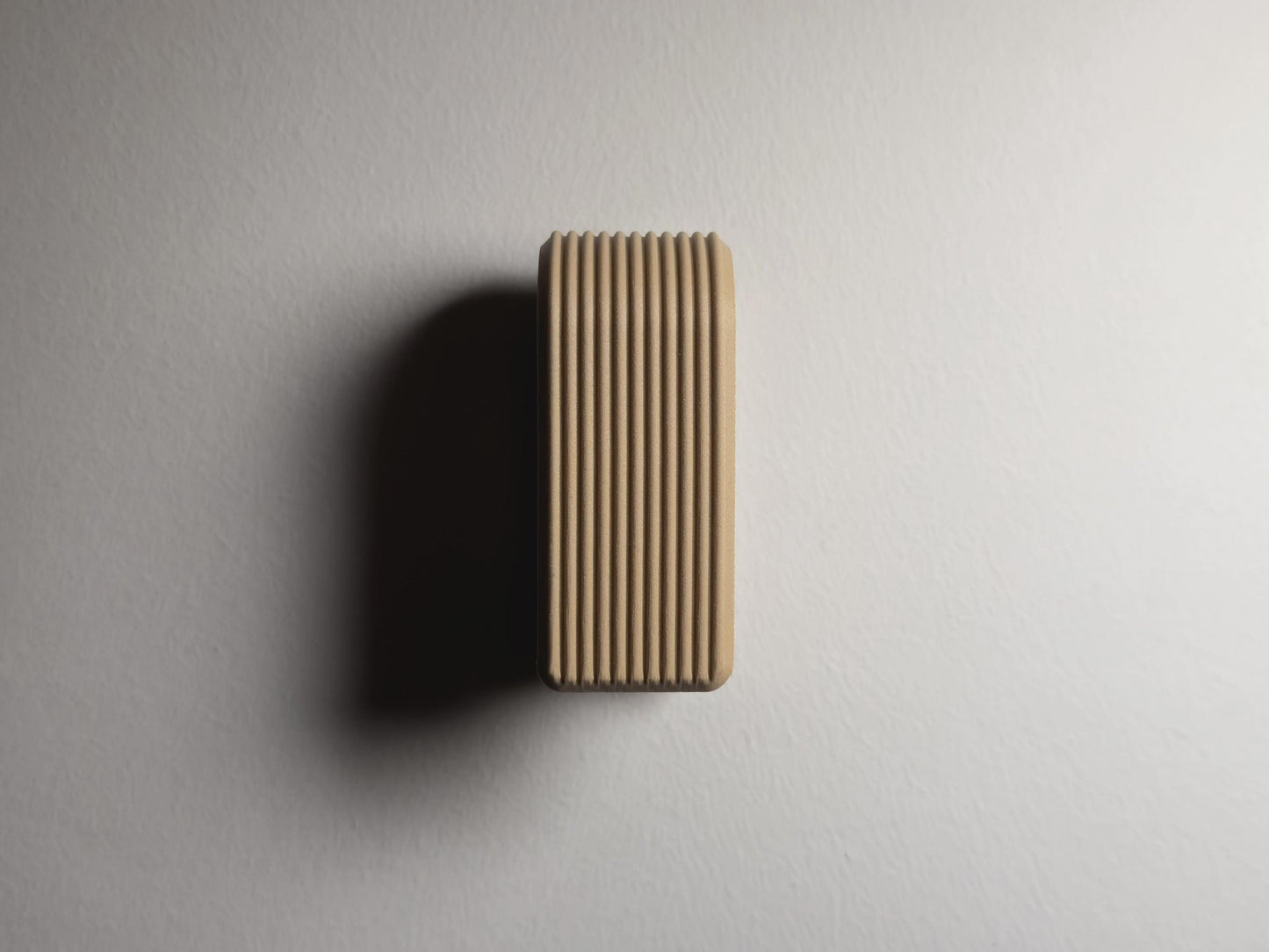 Ribbed Gravity Small Towel Hook | Auto-Locking Wall Hanger | Modern Minimalist Coat Hook | No-Slip Self-Locking Design | Bathroom Decor