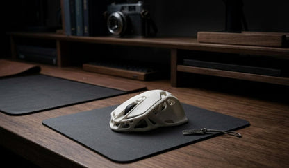Sculptural Lattice Mouse – Fully Functional Ergonomic PC Mouse – Unique Artisan Desk Accessory